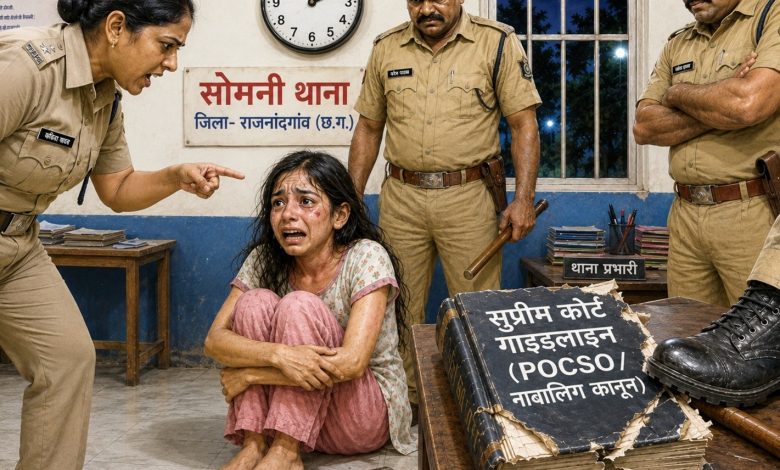 बीमार नाबालिग को गलत जांच रिपोर्ट में बताया गर्भवती:थाने में रातभर रोका, गला दबाया, चेहरा नोचा, मारपीट की; TI और महिला कॉन्स्टेबल सस्पेंड