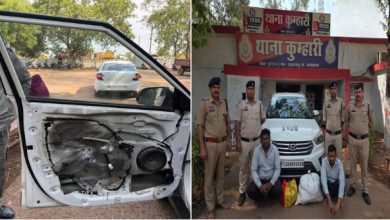 CG News: कार के दरवाजे में गुप्त चेंबर बनाकर छिपाया था गांजा, दो तस्कर गिरफ्तार