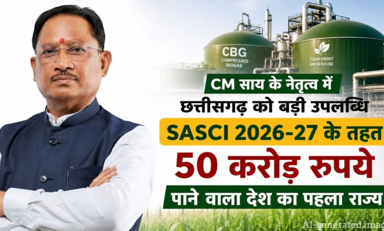 CM साय के नेतृत्व में छत्तीसगढ़ को बड़ी उपलब्धि, SASCI 2026-27 के तहत 50 करोड़ रुपये पाने वाला देश का बना पहला राज्य