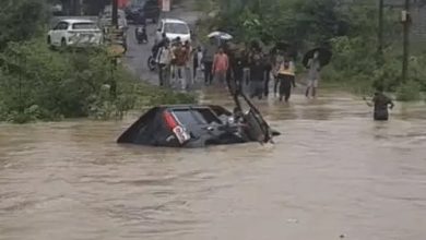 दादर नाले में बही, दो युवक बचे:युवा कांग्रेस नेता नशे में था, पुलिस ने वाहन जब्त कर केस दर्ज किया