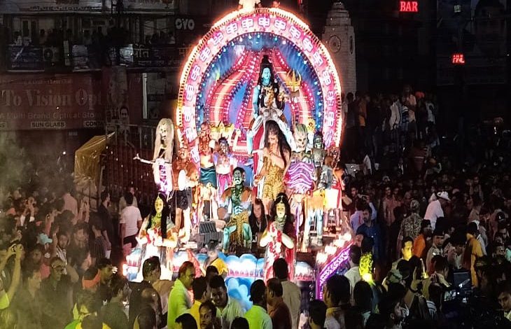 रायपुर में आज निकलेगी गणेश विसर्जन झांकी:शारदा चौक से महादेव घाट तक जाएगी; शाम 6 बजे से इन रास्तों पर एंट्री बंद