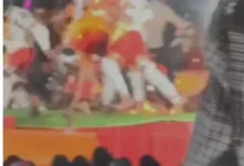 रावण दहन के दौरान बड़ा हादसा: हनुमान की पूंछ पर लगी आग, तीन लोग झुलसे, देखिए दिल दहला देने वाला वीडियो